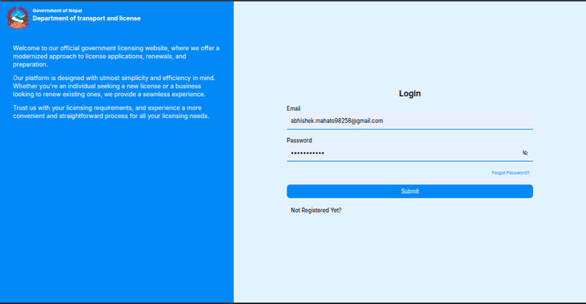 License Appointment System